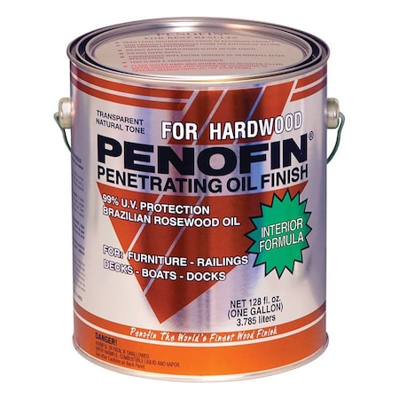 Penofin Penofin Transparent Natural Oil-Based Penetrating Hardwood Finish 1 gal F3IHWGA